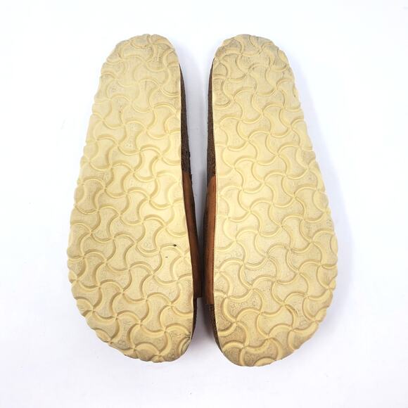 Birkenstock Madrid Big Buckle Sandals Cognac Oiled Leather Size 40 Narrow Fit - Picture 7 of 9